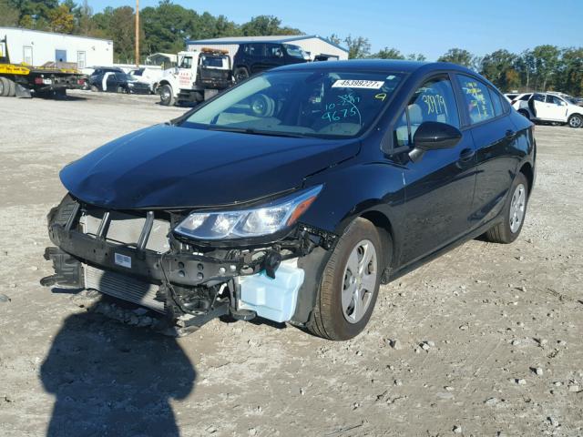 1G1BC5SM8H7169675 - 2017 CHEVROLET CRUZE LS BLACK photo 2