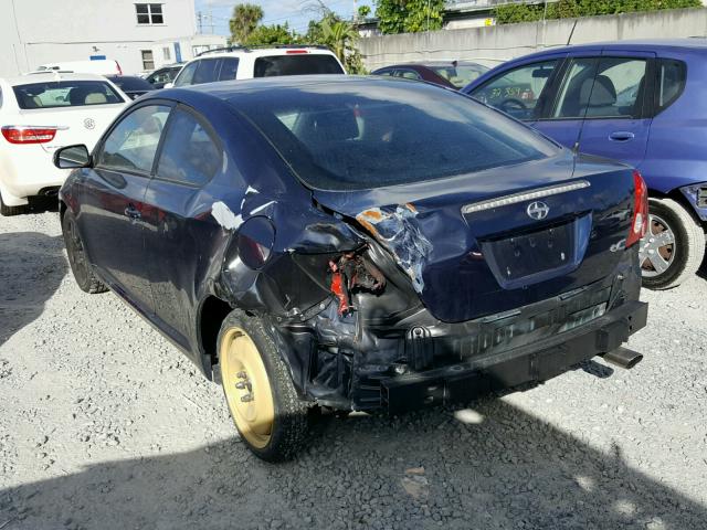 JTKDE167760065233 - 2006 TOYOTA SCION TC BLUE photo 3