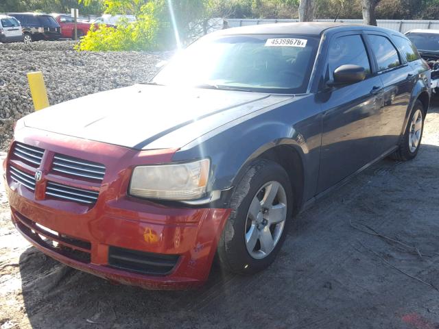 2D4FV47T88H111831 - 2008 DODGE MAGNUM BLUE photo 2