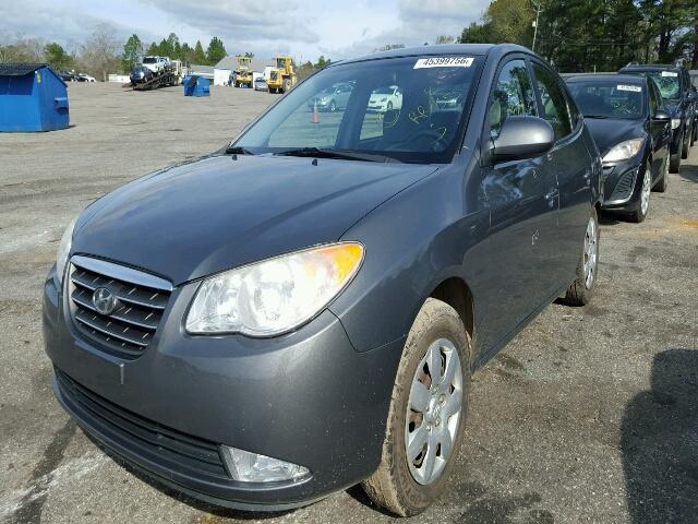 KMHDU46D99U607944 - 2009 HYUNDAI ELANTRA GL GRAY photo 2