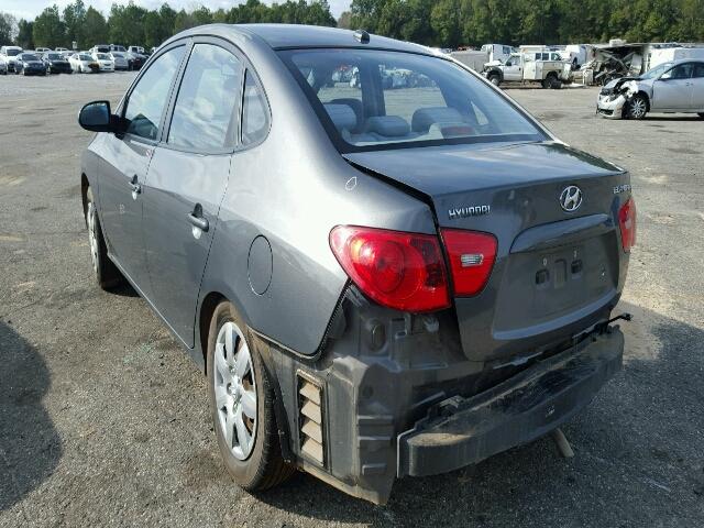 KMHDU46D99U607944 - 2009 HYUNDAI ELANTRA GL GRAY photo 3