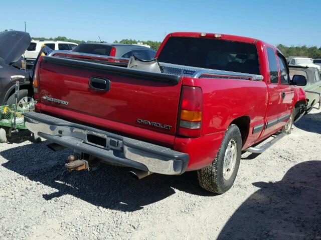 2GCEC19T121182623 - 2002 CHEVROLET SILVERADO RED photo 4