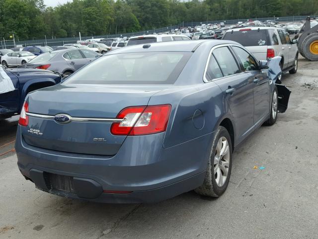 1FAHP2EW0AG126428 - 2010 FORD TAURUS SEL BLUE photo 4