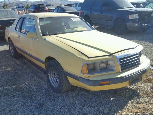 1FABP46F4FH198623 - 1985 FORD THUNDERBIR YELLOW photo 1