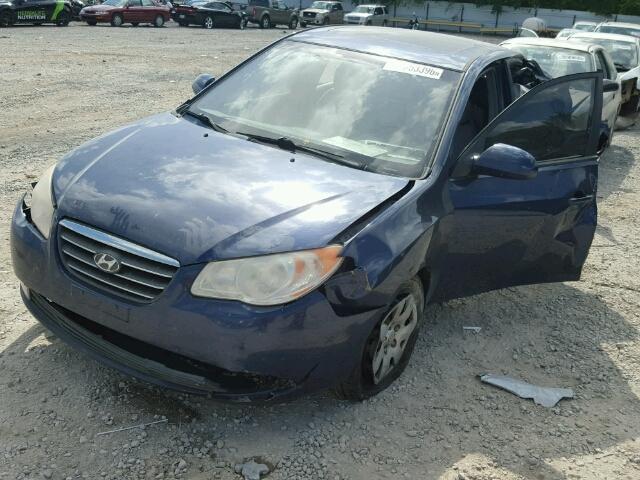 KMHDU46D17U173662 - 2007 HYUNDAI ELANTRA GL BLUE photo 2