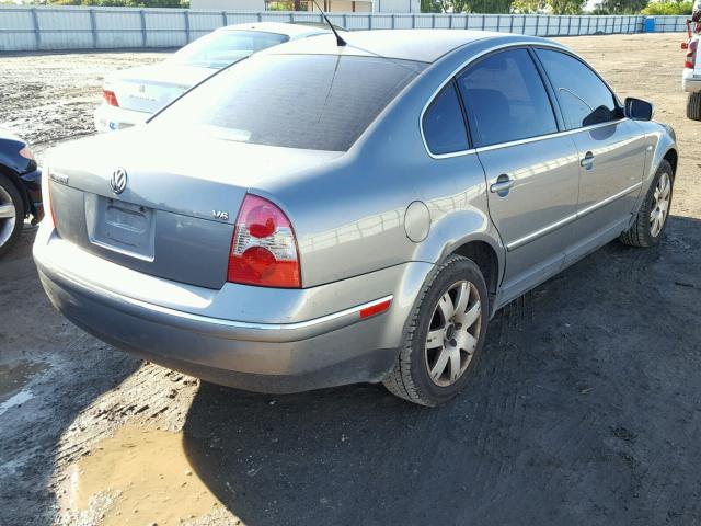 WVWRH63B33P392404 - 2003 VOLKSWAGEN PASSAT GLX GRAY photo 4