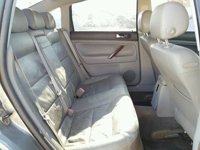 WVWRH63B33P392404 - 2003 VOLKSWAGEN PASSAT GLX GRAY photo 6