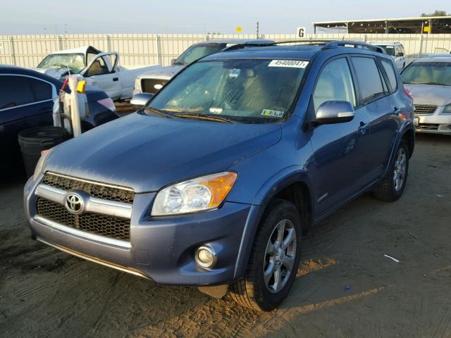 2T3DF4DV6BW082411 - 2011 TOYOTA RAV4 LIMIT BLUE photo 2