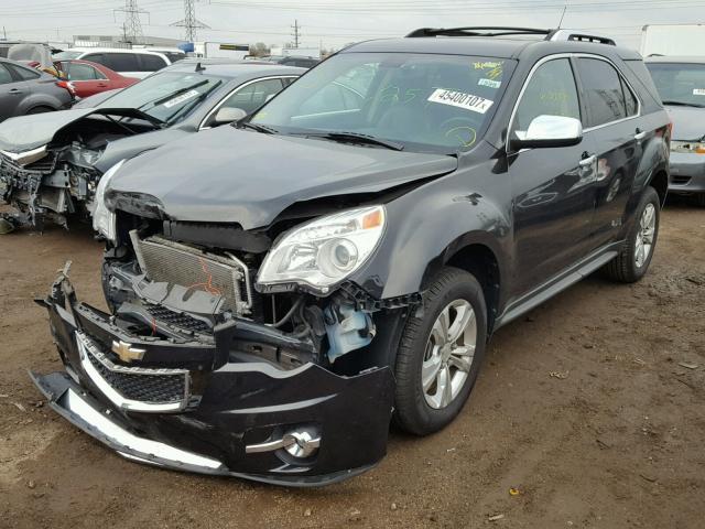 2CNFLGEC6B6349389 - 2011 CHEVROLET EQUINOX LT BLACK photo 2