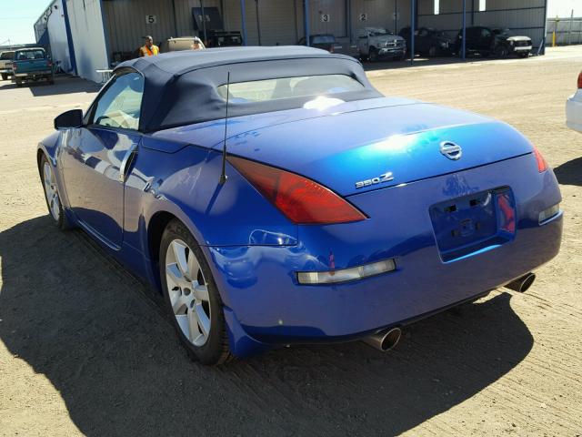 JN1AZ36A84T003019 - 2004 NISSAN 350Z ROADS BLUE photo 3