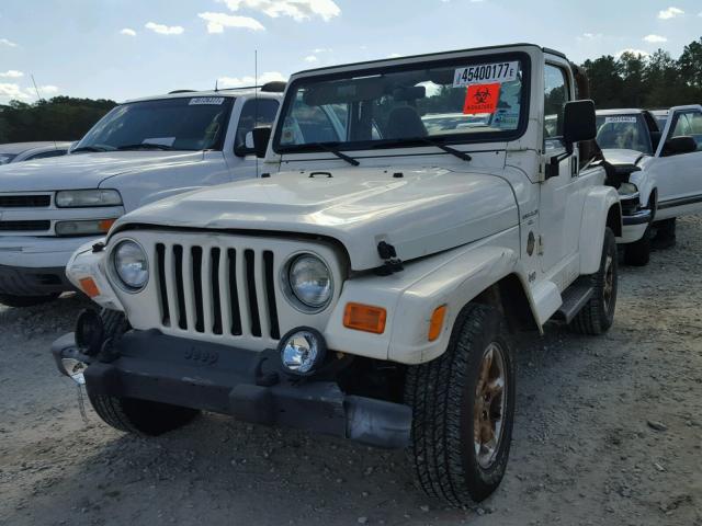 1J4FA59S8YP787141 - 2000 JEEP WRANGLER / WHITE photo 2