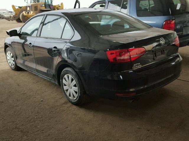 3VW1K7AJ8FM284897 - 2015 VOLKSWAGEN JETTA BASE 黑色 照片 3