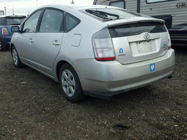 JTDKB20U740008328 - 2004 TOYOTA PRIUS SILVER photo 3