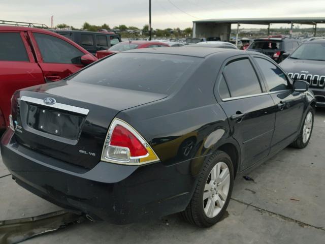 3FAFP081X6R192268 - 2006 FORD FUSION SEL BLACK photo 4