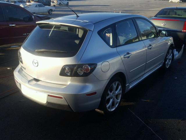 JM1BK143471700654 - 2007 MAZDA 3 HATCHBAC SILVER photo 4