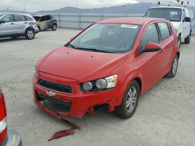 1G1JA6SH9C4112275 - 2012 CHEVROLET SONIC LS RED photo 2