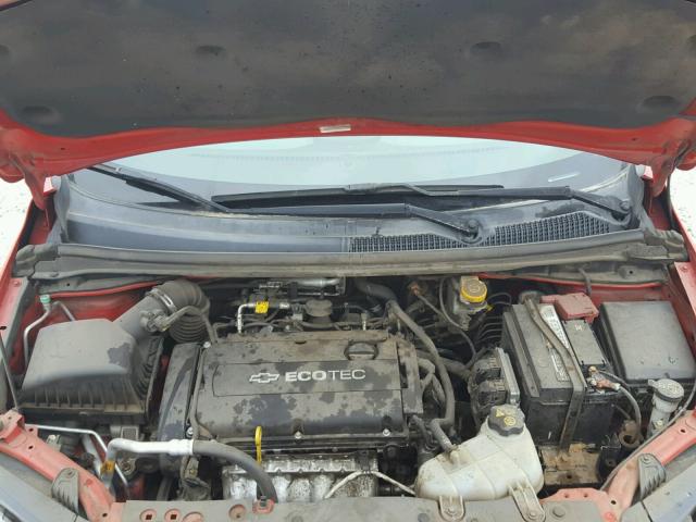 1G1JA6SH9C4112275 - 2012 CHEVROLET SONIC LS 红色 照片 7