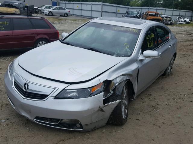 19UUA8F37EA000613 - 2014 ACURA TL SE SILVER photo 2