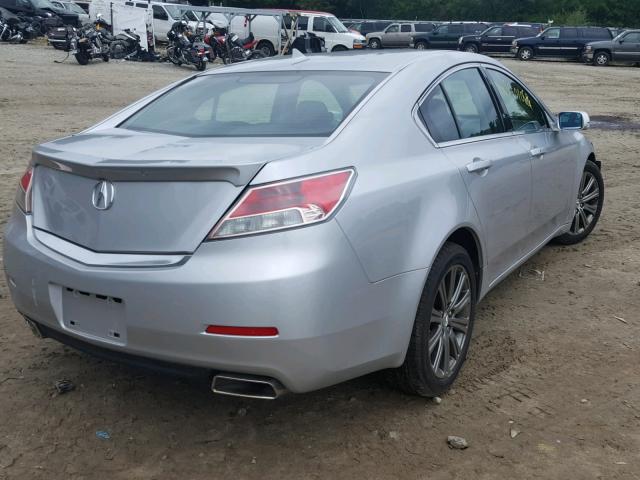 19UUA8F37EA000613 - 2014 ACURA TL SE SILVER photo 4