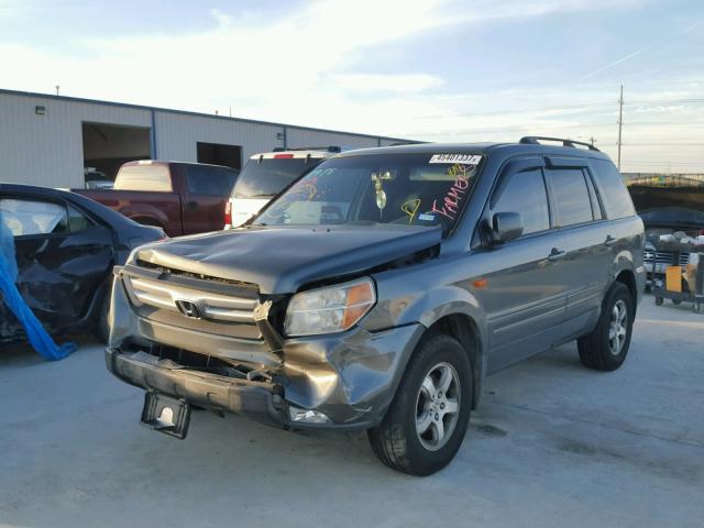 5FNYF28587B044594 - 2007 HONDA PILOT CHARCOAL photo 2