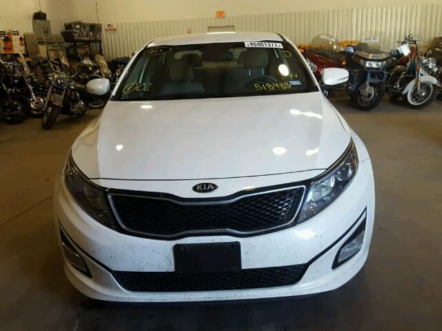 5XXGN4A70FG518488 - 2015 KIA OPTIMA EX WHITE photo 9