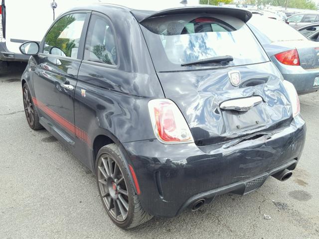 3C3CFFFH1CT378867 - 2012 FIAT 500 ABARTH BLACK photo 3