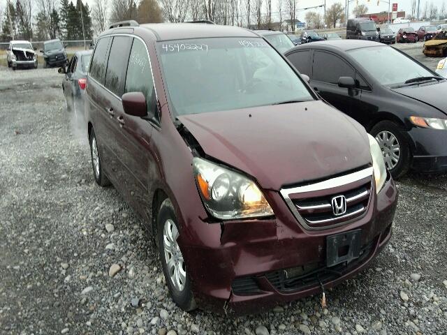 5FNRL38437B514041 - 2007 HONDA ODYSSEY EX BURGUNDY photo 1