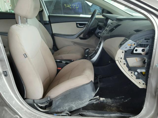 5NPDH4AE0FH635145 - 2015 HYUNDAI ELANTRA TAN photo 5