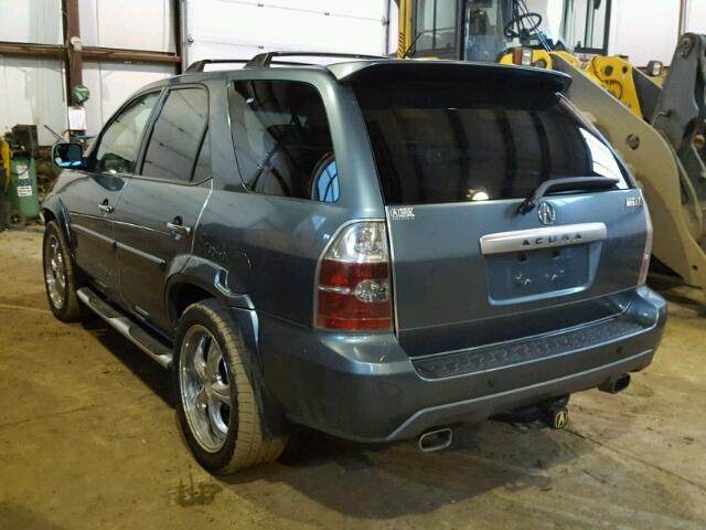 2HNYD18615H001919 - 2005 ACURA MDX TOURIN BLUE photo 3