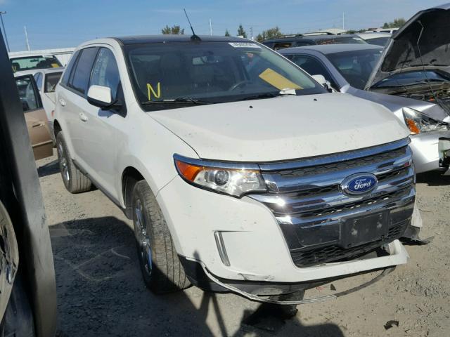 2FMDK4JC0DBA98054 - 2013 FORD EDGE SEL WHITE photo 1