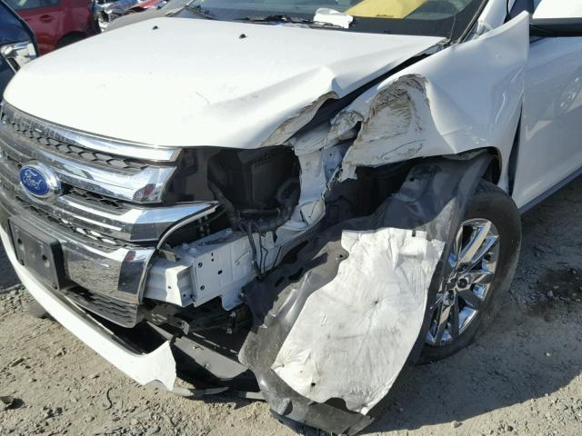 2FMDK4JC0DBA98054 - 2013 FORD EDGE SEL WHITE photo 9