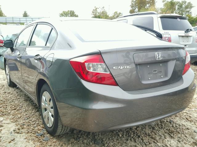 19XFB2F56CE070634 - 2012 HONDA CIVIC BROWN photo 3