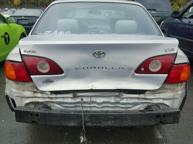 2T1BR12EX1C444491 - 2001 TOYOTA COROLLA CE SILVER photo 9