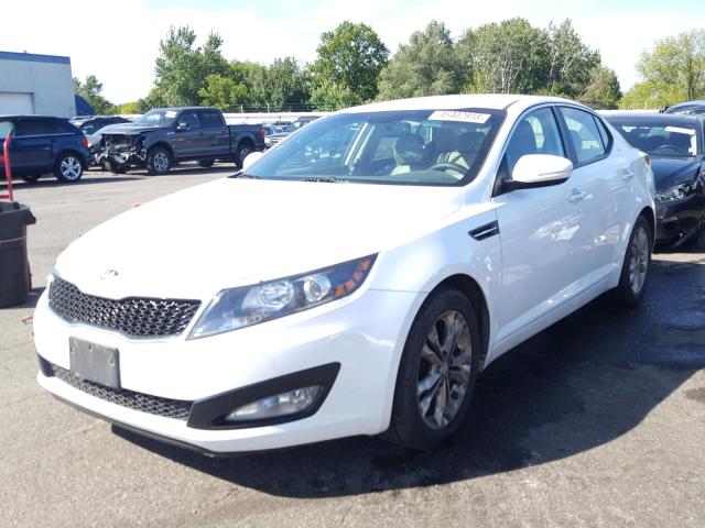 5XXGN4A79DG109922 - 2013 KIA OPTIMA EX WHITE photo 2