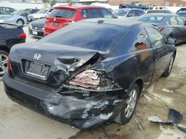 1HGCM82635A010381 - 2005 HONDA ACCORD EX BLACK photo 4