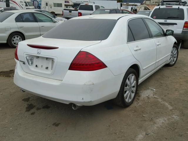 1HGCM66527A088188 - 2007 HONDA ACCORD EX WHITE photo 4