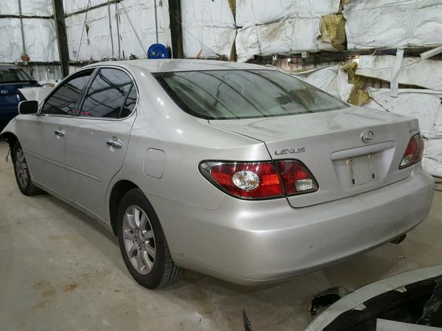 JTHBA30G545035659 - 2004 LEXUS ES 330 SILVER photo 3