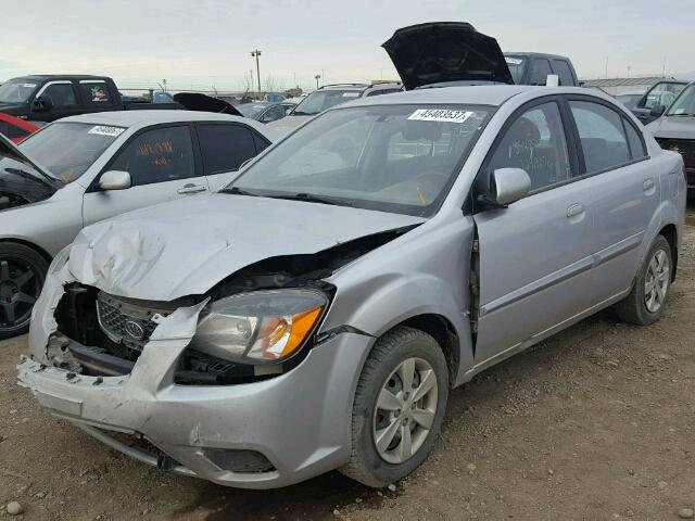 KNADH4B37B6918513 - 2011 KIA RIO SILVER photo 2