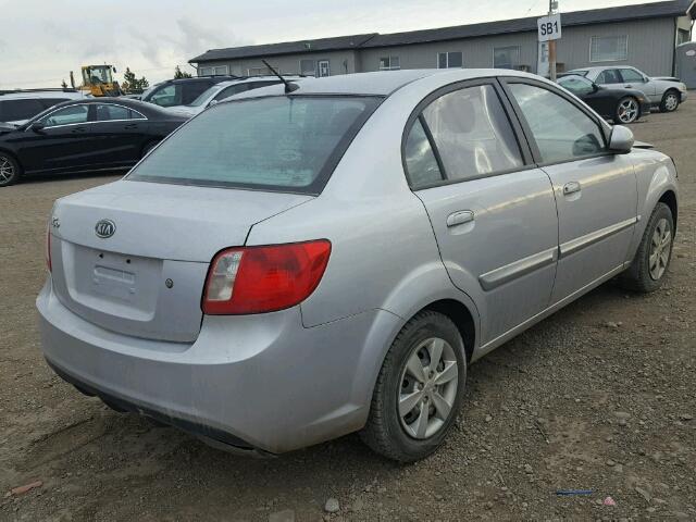 KNADH4B37B6918513 - 2011 KIA RIO SILVER photo 4