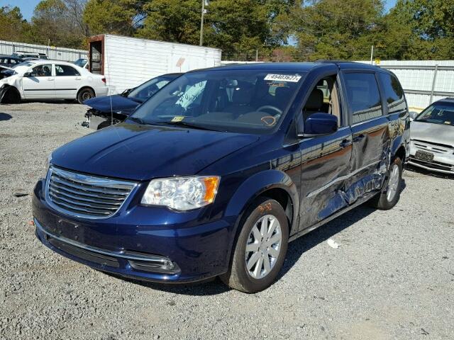 2C4RC1BG6FR546556 - 2015 CHRYSLER TOWN & COU BLUE photo 2