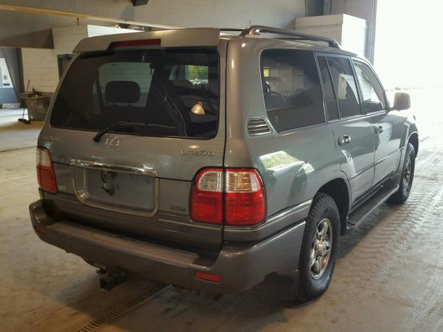 JTJHT00W213500141 - 2001 LEXUS LX 470 GRAY photo 4