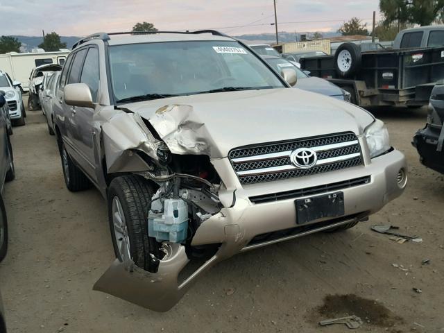 JTEDW21A960014342 - 2006 TOYOTA HIGHLANDER GOLD photo 1