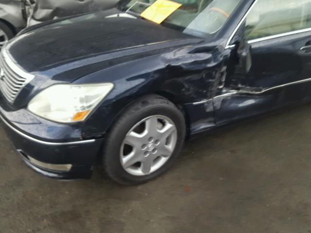 JTHBN36F840163359 - 2004 LEXUS LS 430 BLUE photo 9