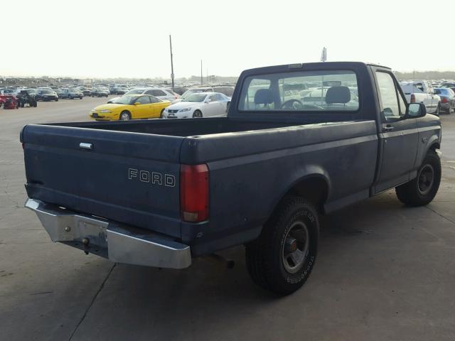 1FTDF15Y3NLA95504 - 1992 FORD F150 BLUE photo 4