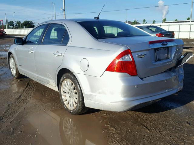 3FADP0L37AR110960 - 2010 FORD FUSION HYB SILVER photo 3