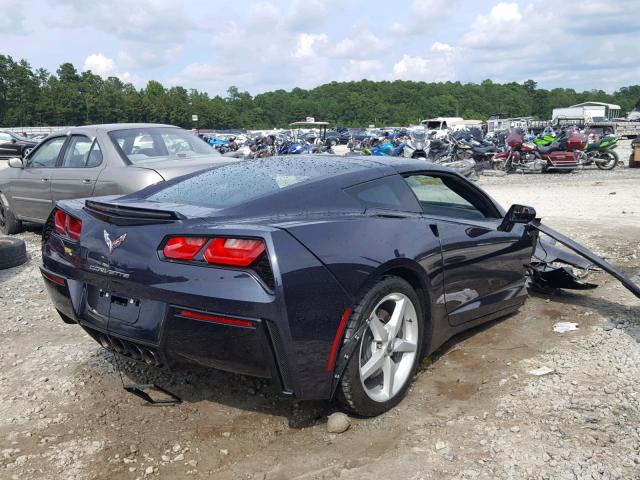 1G1YC2D72E5135416 - 2014 CHEVROLET CORVETTE S BLUE photo 4