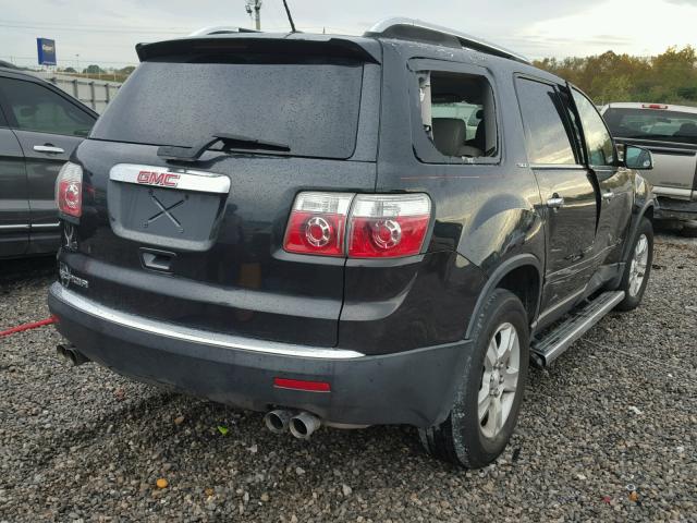 1GKER23737J162102 - 2007 GMC ACADIA SLT შავი ფოტო 4