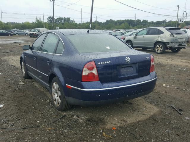 WVWRH63B12P110680 - 2002 VOLKSWAGEN PASSAT GLX 蓝色 照片 3