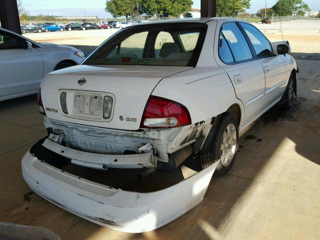 3N1CB51D42L685831 - 2002 NISSAN SENTRA XE WHITE photo 4