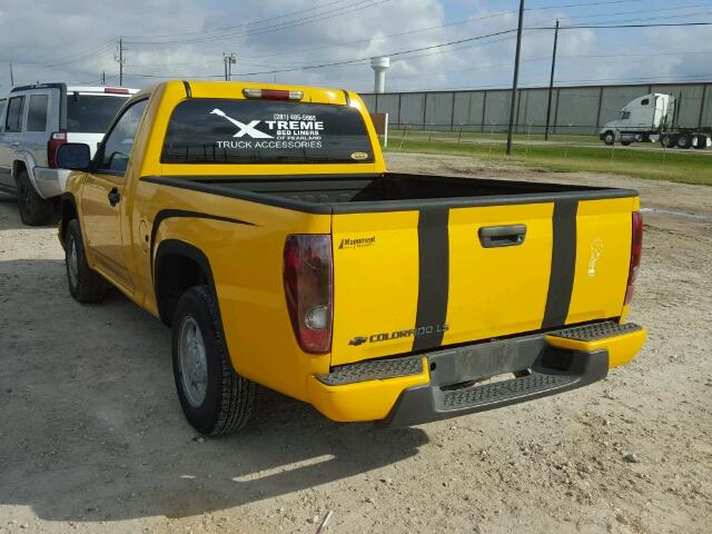 1GCCS149978144275 - 2007 CHEVROLET COLORADO YELLOW photo 3